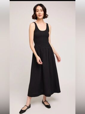 Gentle Fawn Black Smocked Top